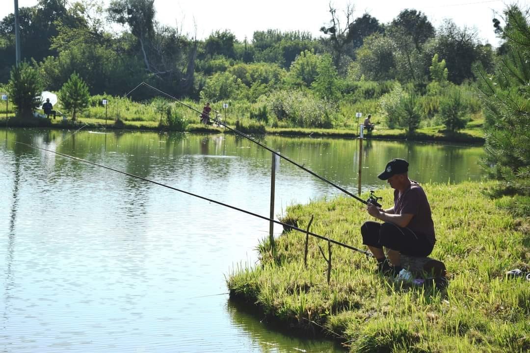 Рибалка Городоцької громади під час змагання