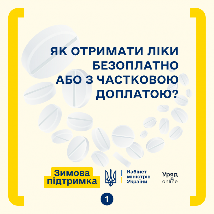 Інфографіка "Як отримати ліки безоплатно або з частковою доплатою?"