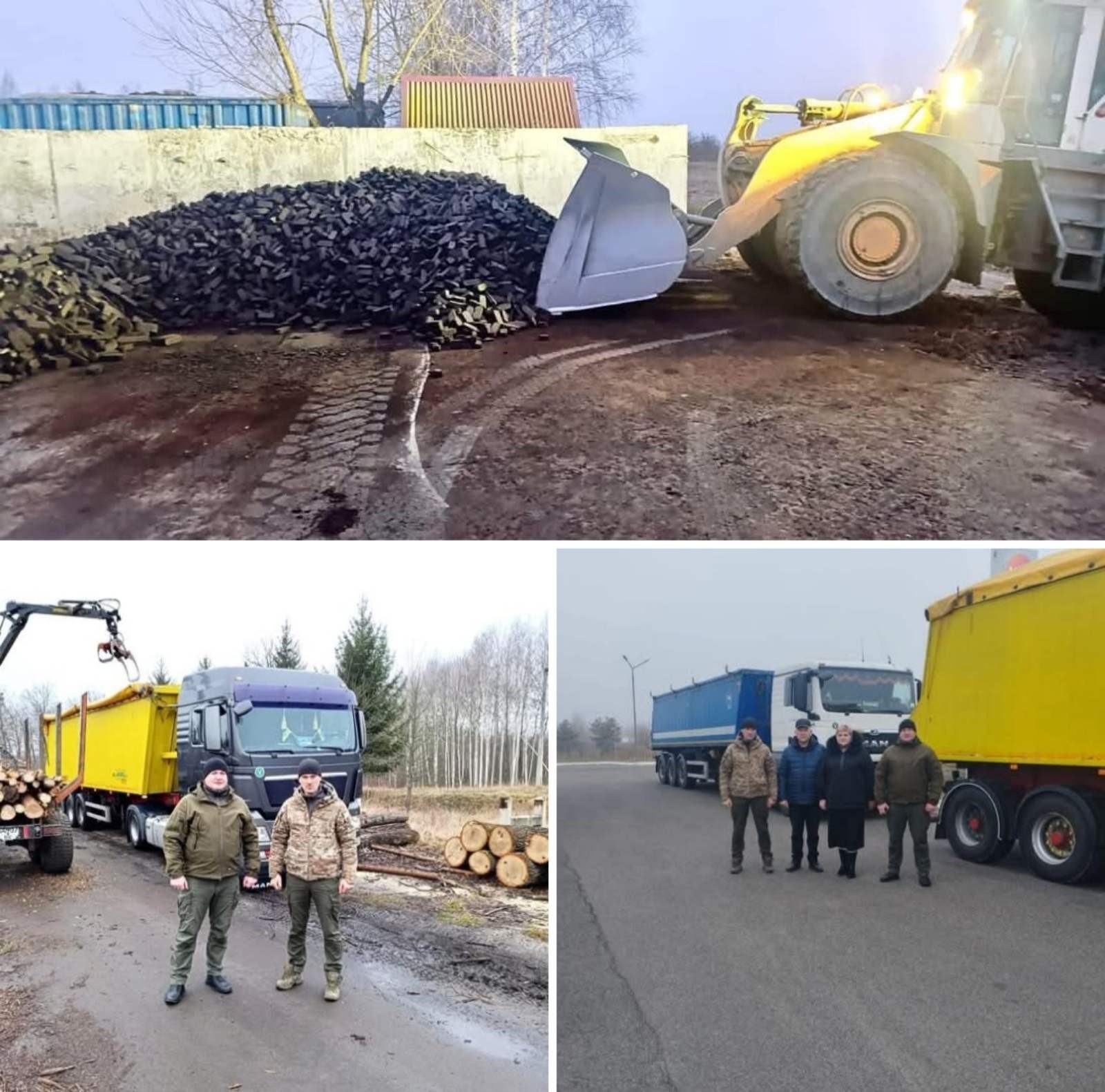 З Вараша відправили дрова на прифронтову Херсонщину