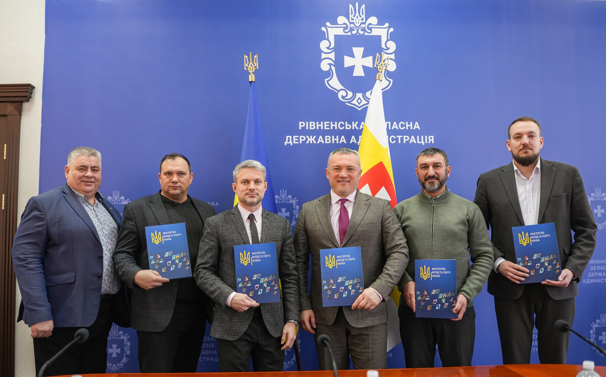Заступник Міністра молоді та спорту України Сергій Тимофєєв, заступник голови ОДА Ігор Павленко та представники Гощанської, Вирівської та Рівненської громад
