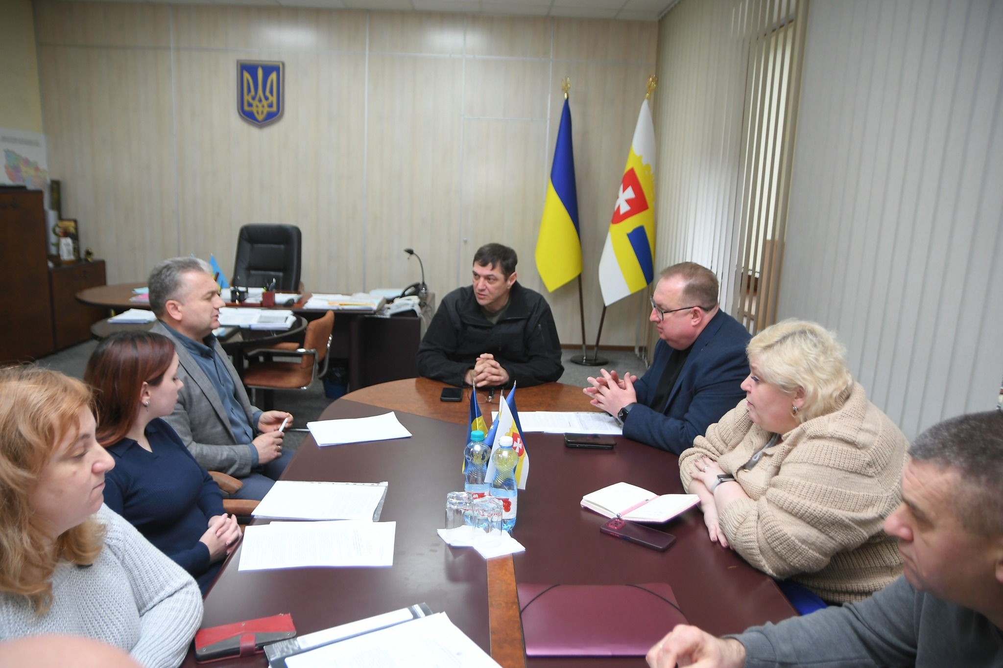 Перший заступник голови Рівненської ОДА Сергій Подолін та учасники наради