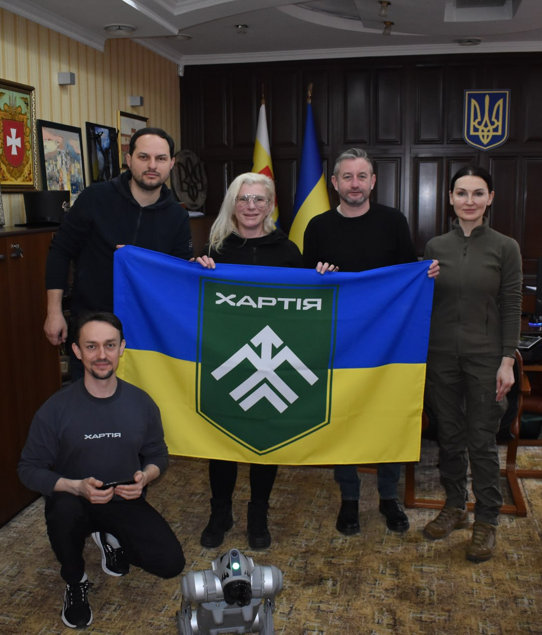 Начальник Рівненської ОВА Олександр Коваль, Сергій Жадан та Юлія «Тайра» Паєвська