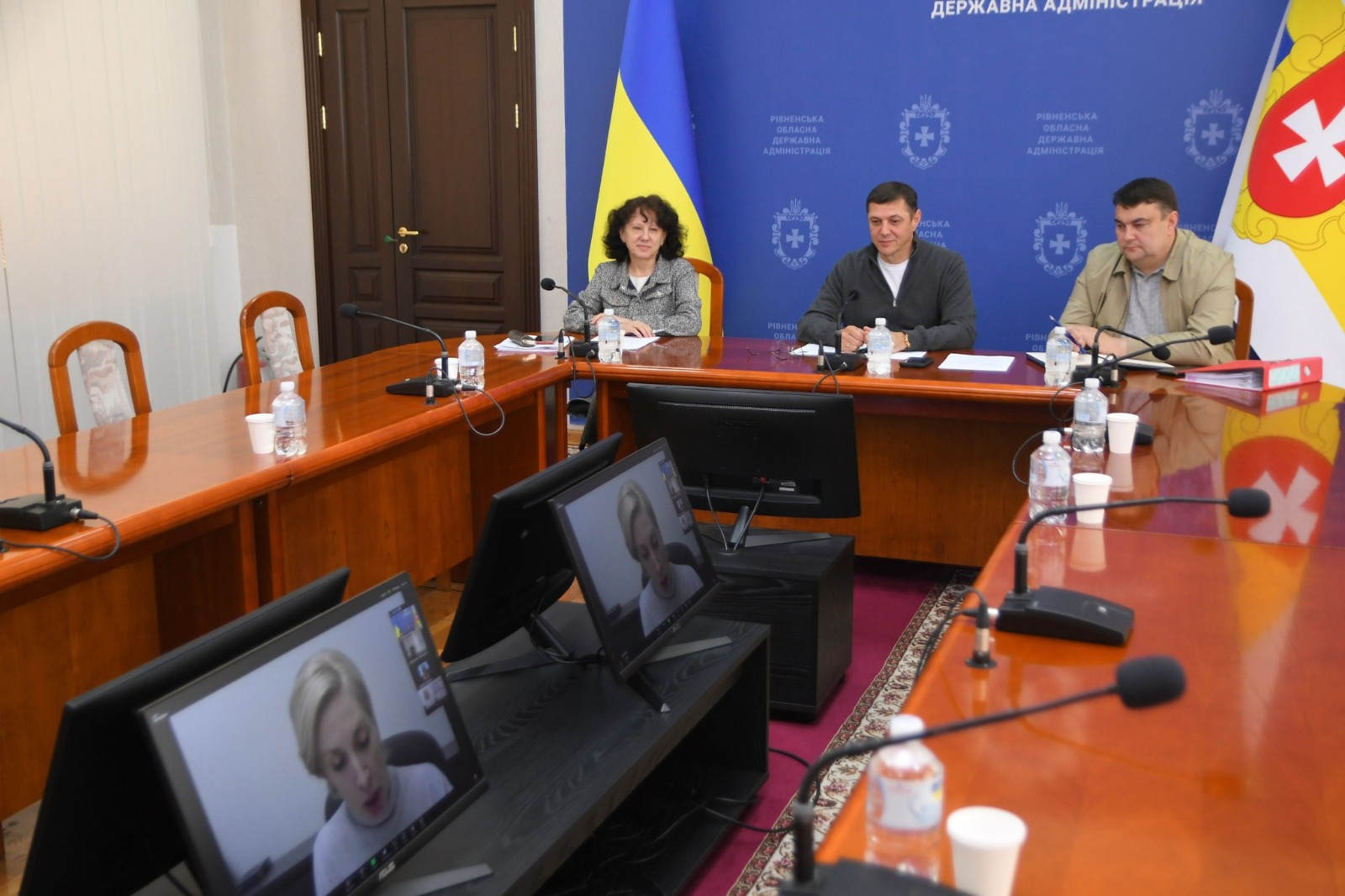 Перший заступник голови Рівненської ОДА Сергій Подолін під час наради