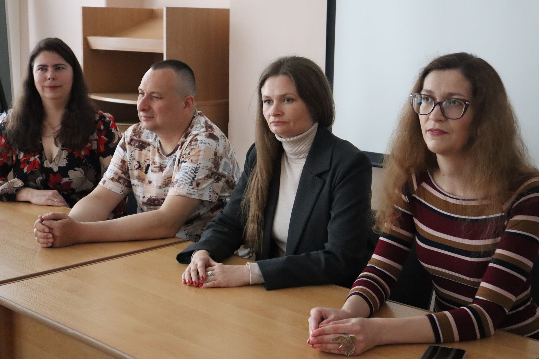 Голова правління ГО «Регіональний центр розвитку «Тріада» Тетяна Кушнірук та інші учасники проєкту